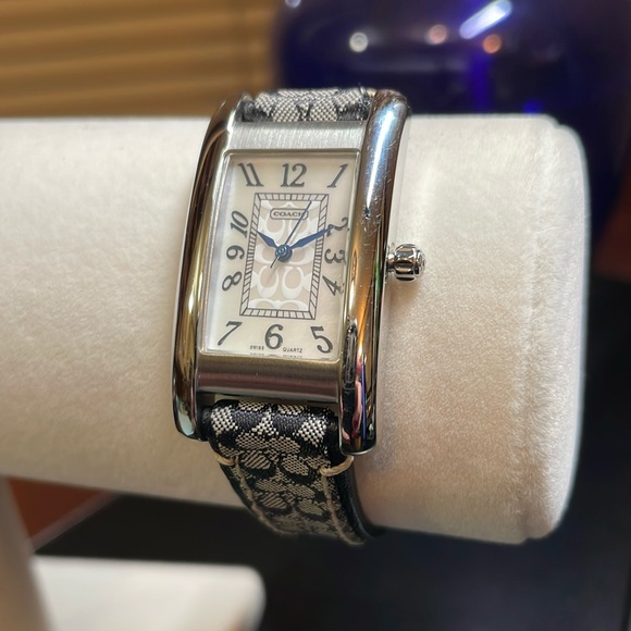 Coach Silver and Black Women's Watch - Picture 1 of 6